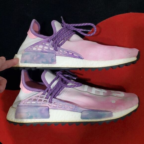 Adidas Pharrell × NMD Human Race Trail Holi Festival Mens Size 10 - Picture 15 of 16
